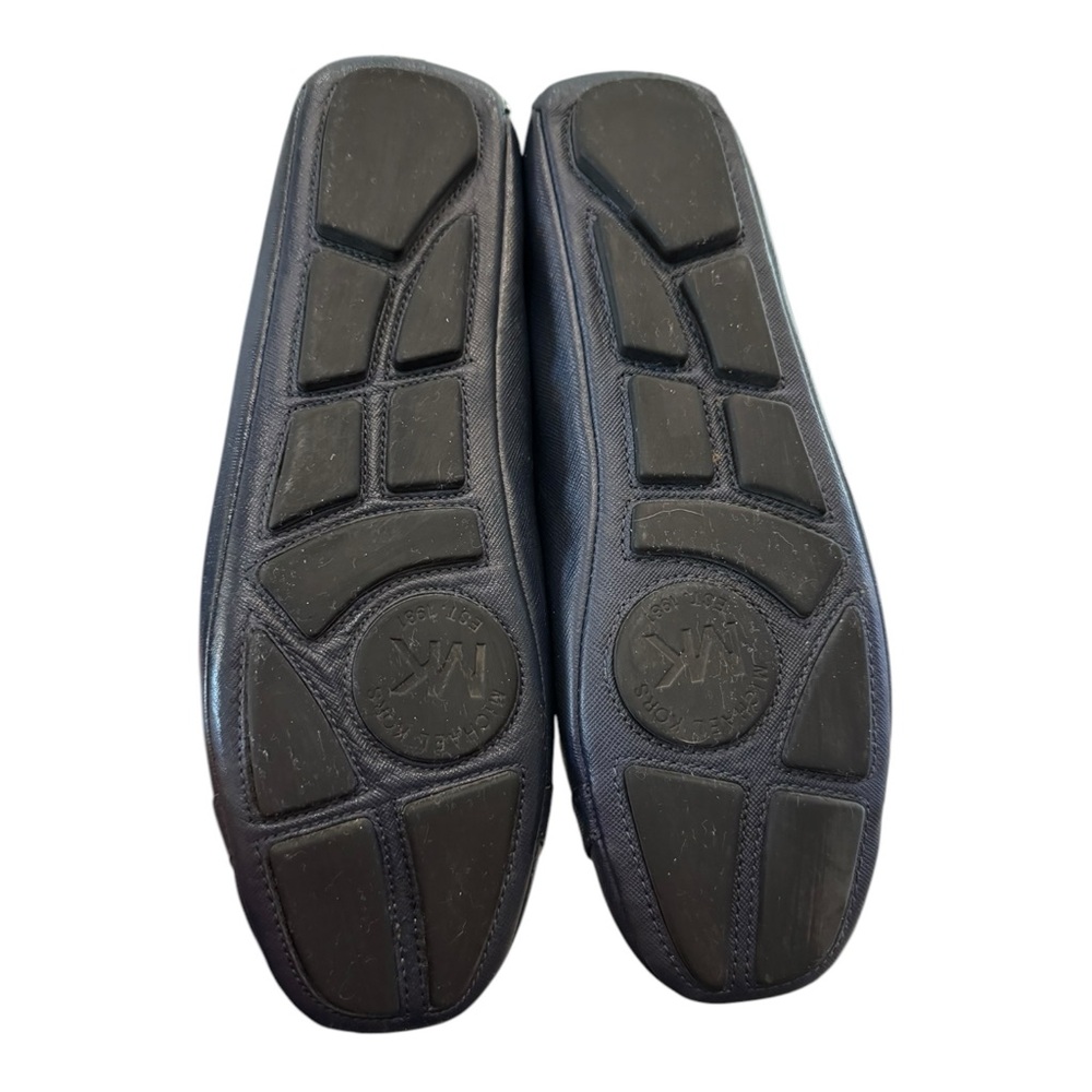 Michael Kors Women's Navy Leather Slp-on Ballet Flats 9 - Picture 7 of 8